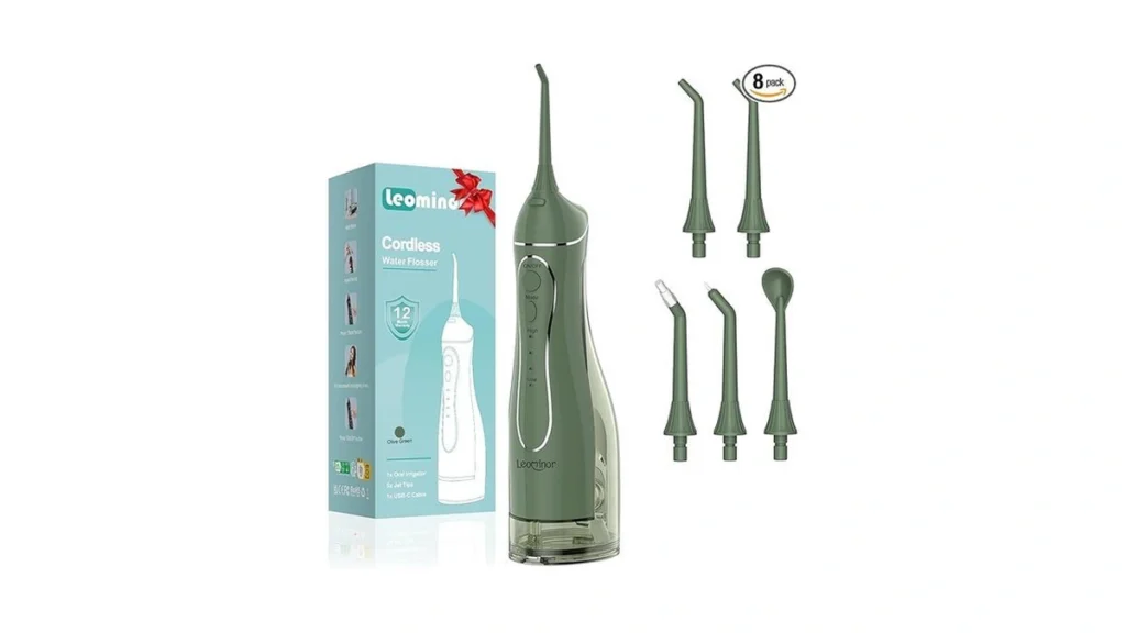 Amazon code: Leominor Water Dental Flosser Pick For T