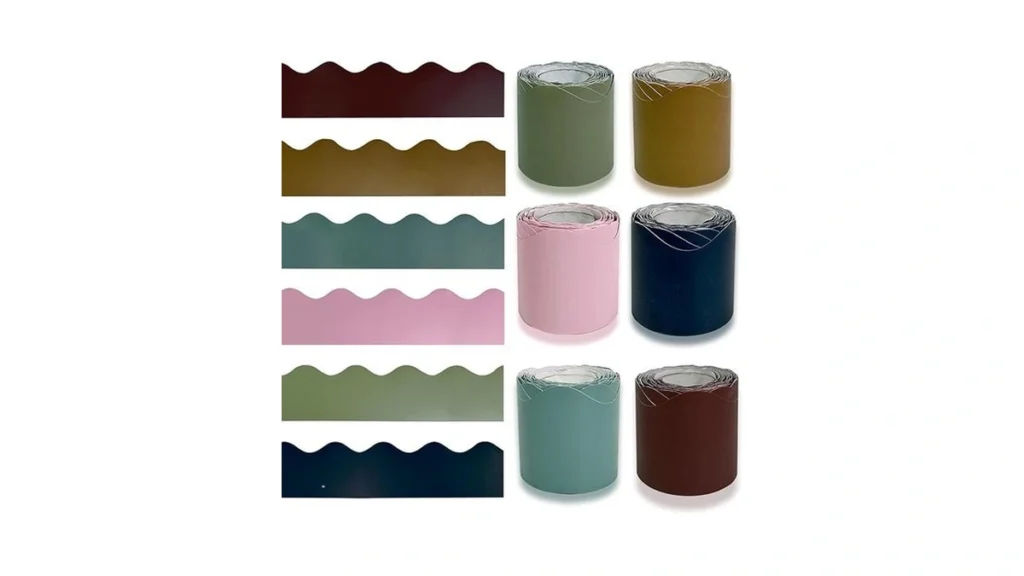 Amazon code: 6 Rolls 196 8 Ft Colorful Borders For Bu