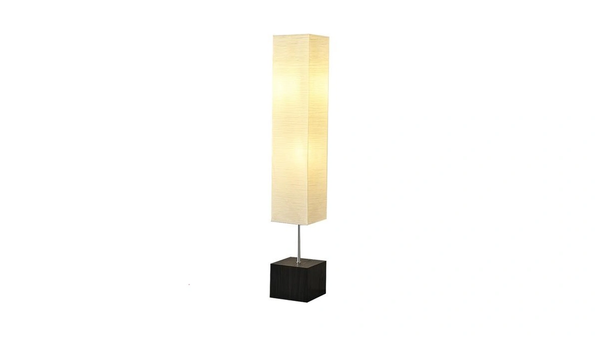 Amazon code: Bhdjshx Column Floor Lamp Natural Wood B