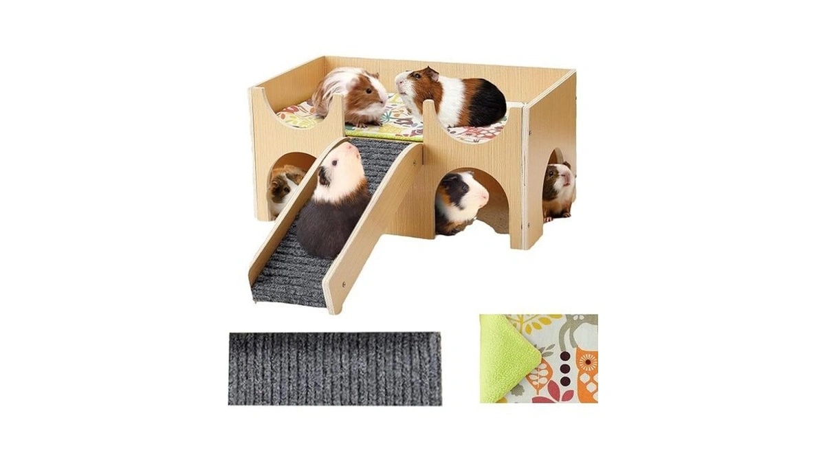Amazon code: Guinea Pig Castle Hideout Wooden Small A