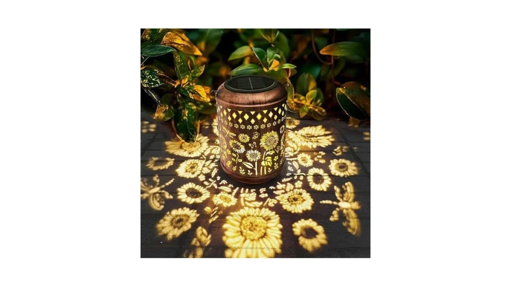 Amazon code: Solar Outdoor Lanterns Sunflower Gardend