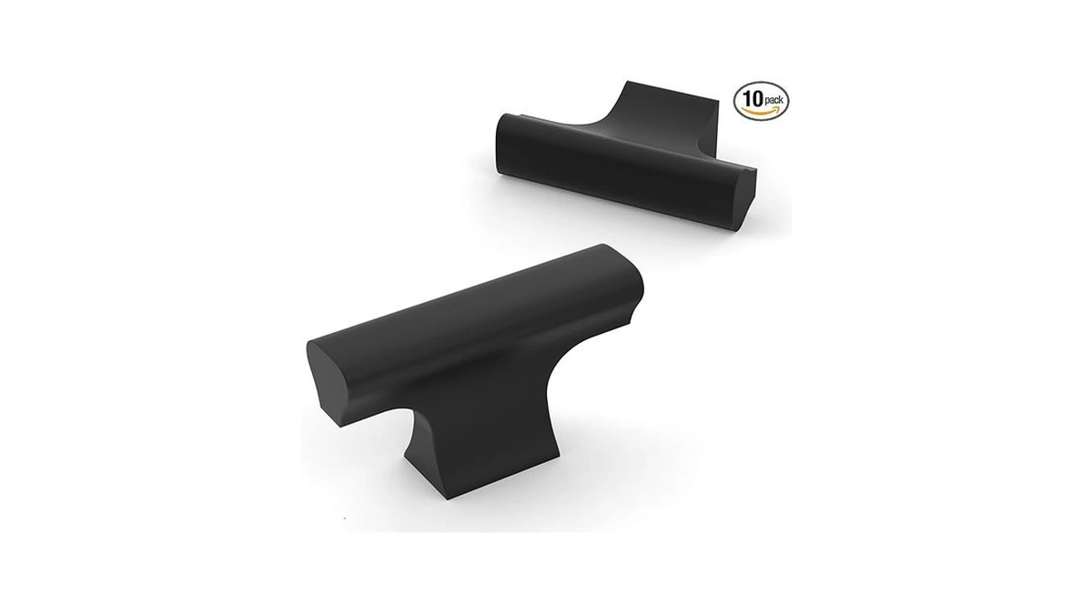 Amazon coupon: Knoklock 10 Pack Matte Black Kitchen Cab