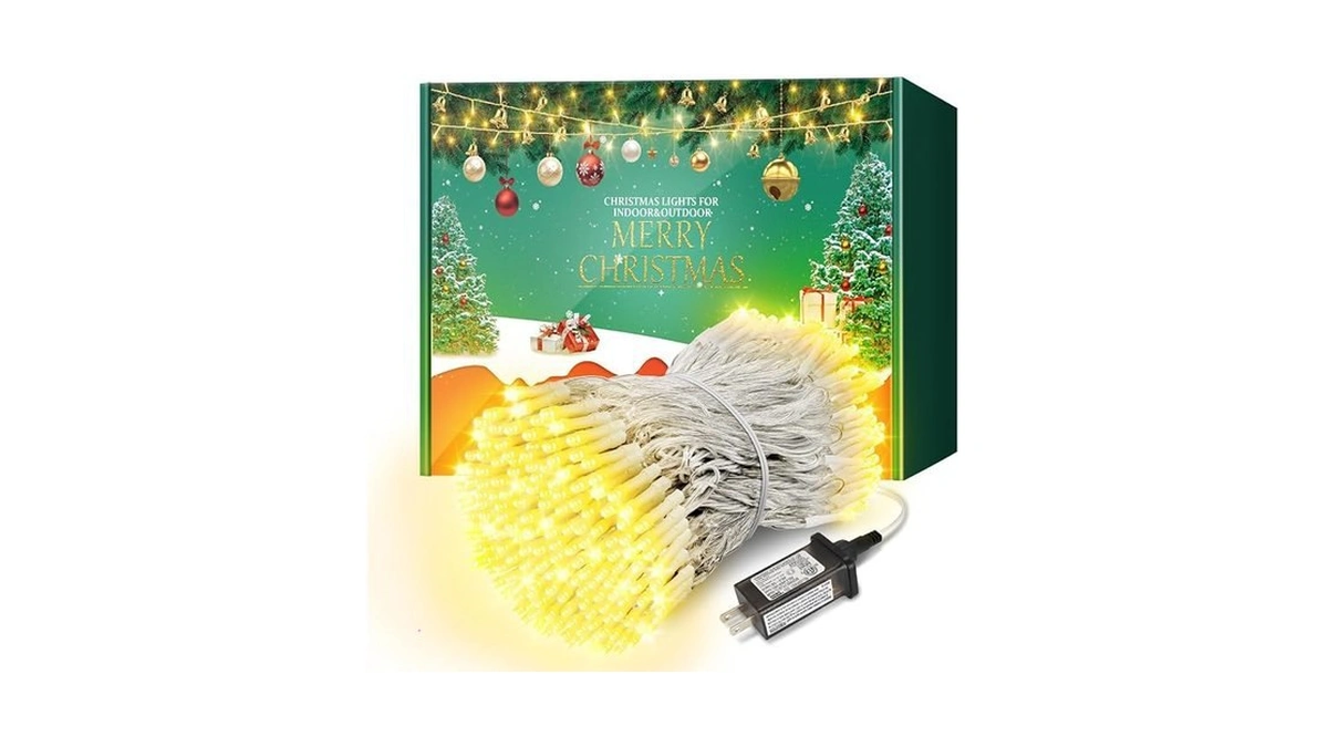 Amazon coupon: Lamyar 100ft Christmas Lights 300 Led Co