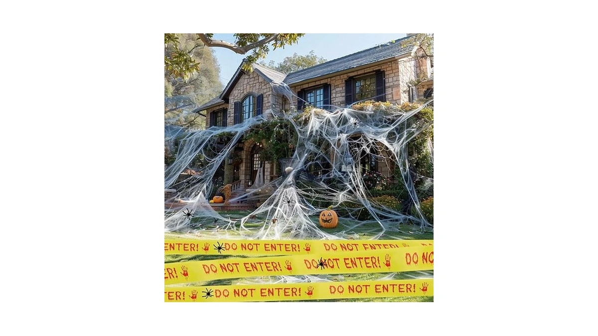 Amazon code: Baborui Halloween Decor Kit - Caution Ta