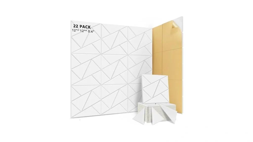 Amazon code: 20 Pack Sound Proof Foam Panels For Wall