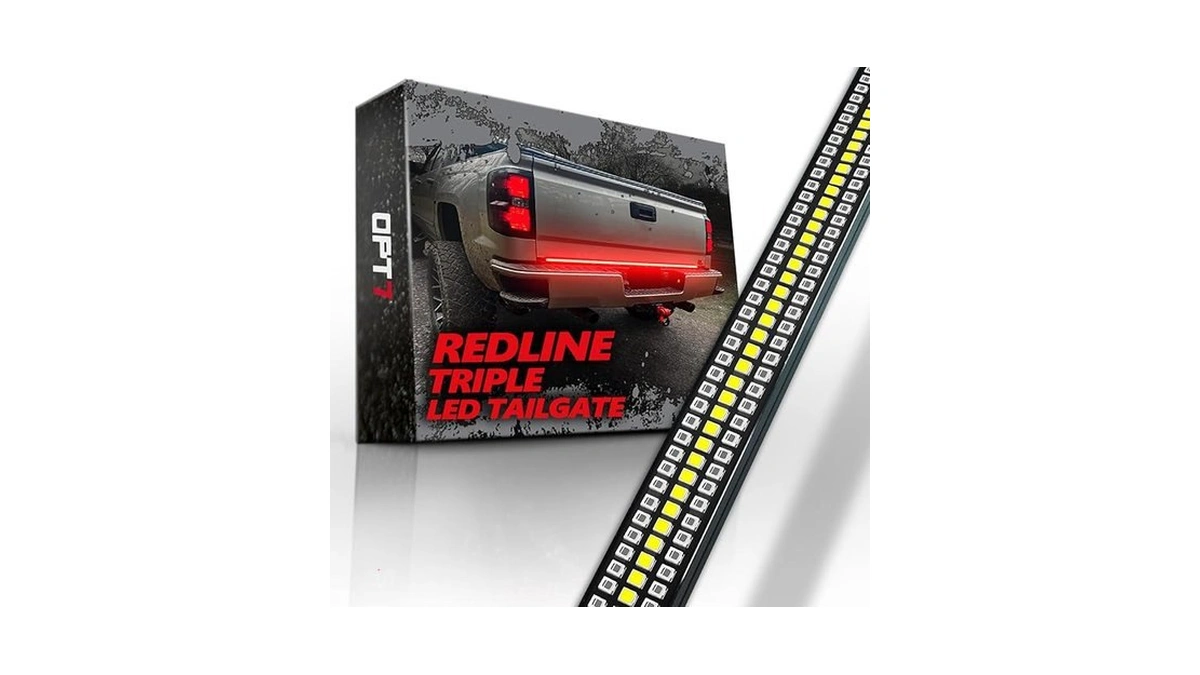 Amazon coupon: Opt7 48 Redline Triple Row Led Tailgate