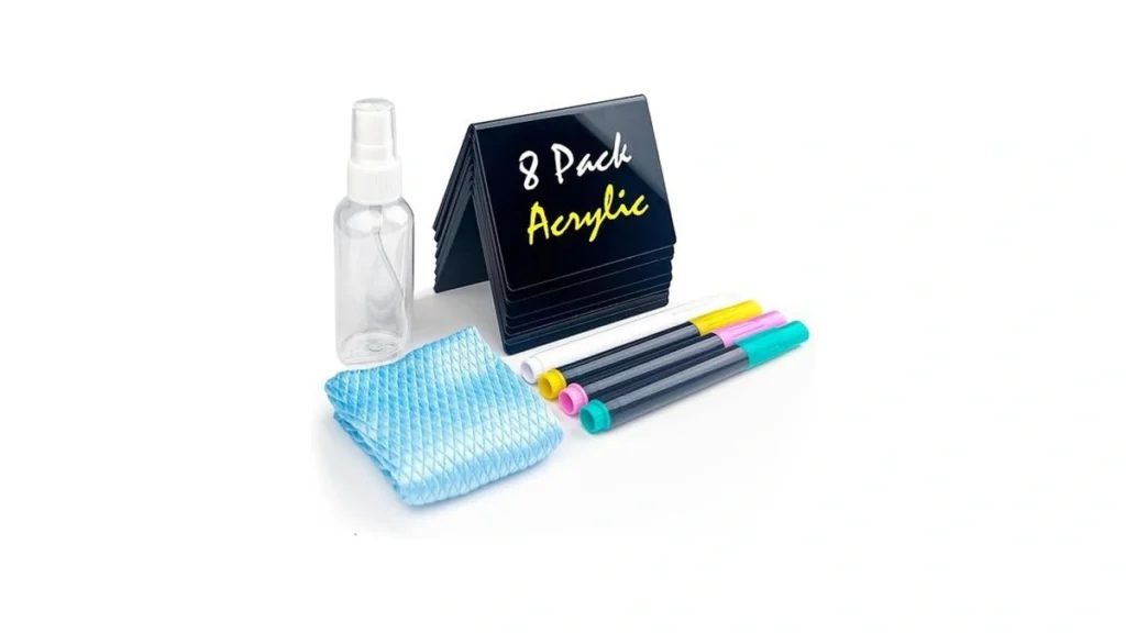 Amazon code: Acrylic Mini Chalkboard Signs For Party
