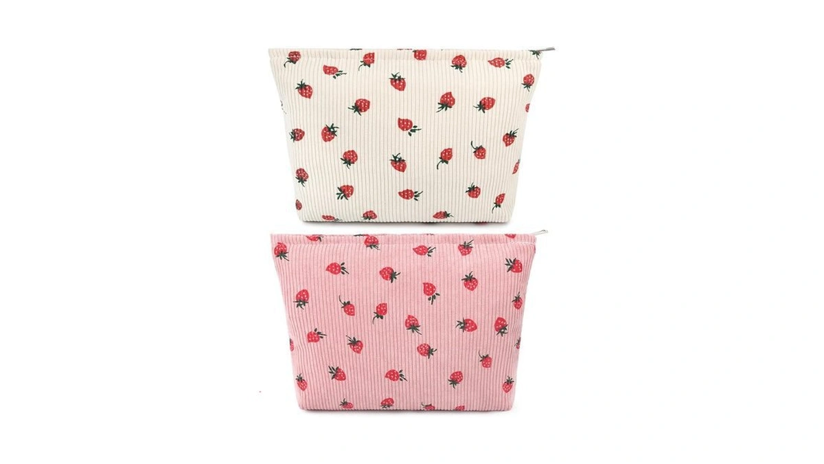 Amazon coupon: Soidram 2 Pcs Cute Makeup Bag Large Cosm