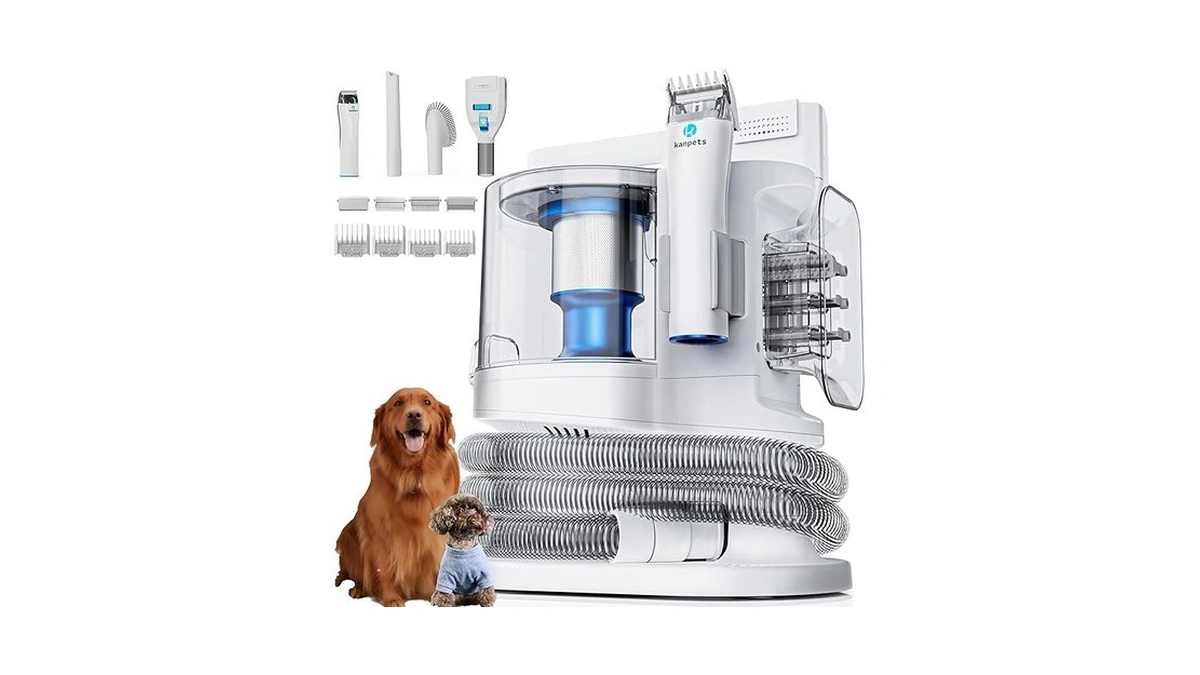 Amazon code: Kanpets Dog Vacuum For Shedding With Max