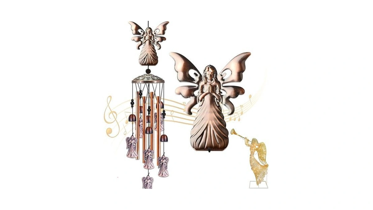 Amazon code: Junqiu Angel Wind Chimes Angel Gifts For