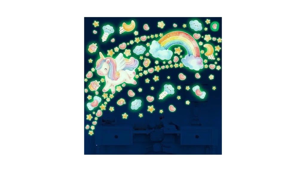 Amazon code: Large Unicorn And Rainbow Wall Decals Gl