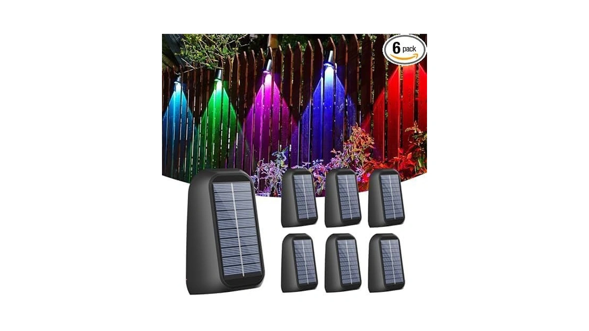 Amazon code: Artcool 6 Pack Brighter Solar Fence Ligh