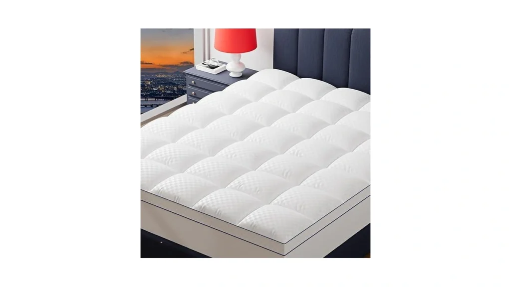 Amazon code: Extra Thick Queen Mattress Topper Pillow