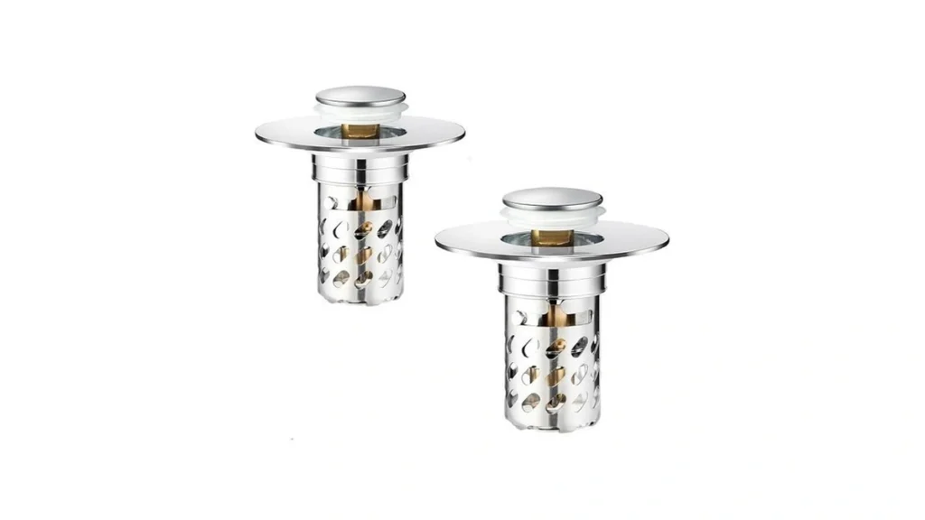 Amazon coupon: 2 Pcs Bathroom Sink Drain Strainer Unive