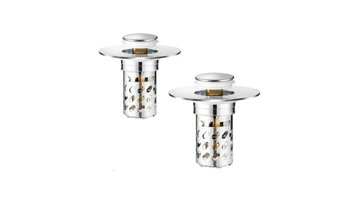 Amazon coupon: 2 Pcs Bathroom Sink Drain Strainer Unive