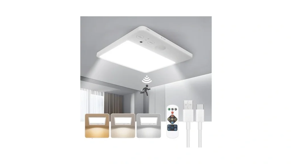 Amazon coupon: Rechargeable Ceiling Light With Remote N