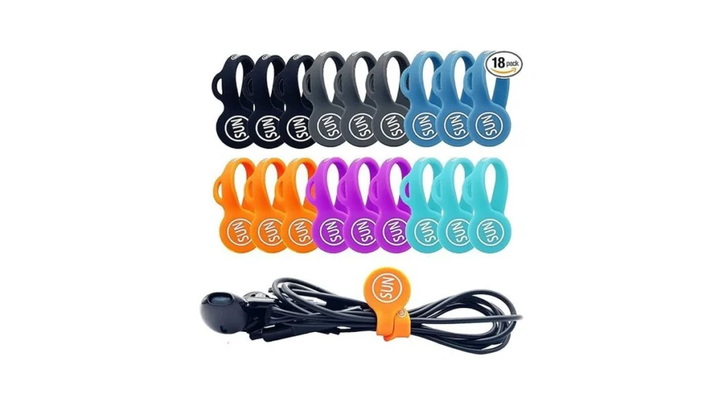 Amazon code: Sunficon 18 Pack Magnetic Cable Clips Ca