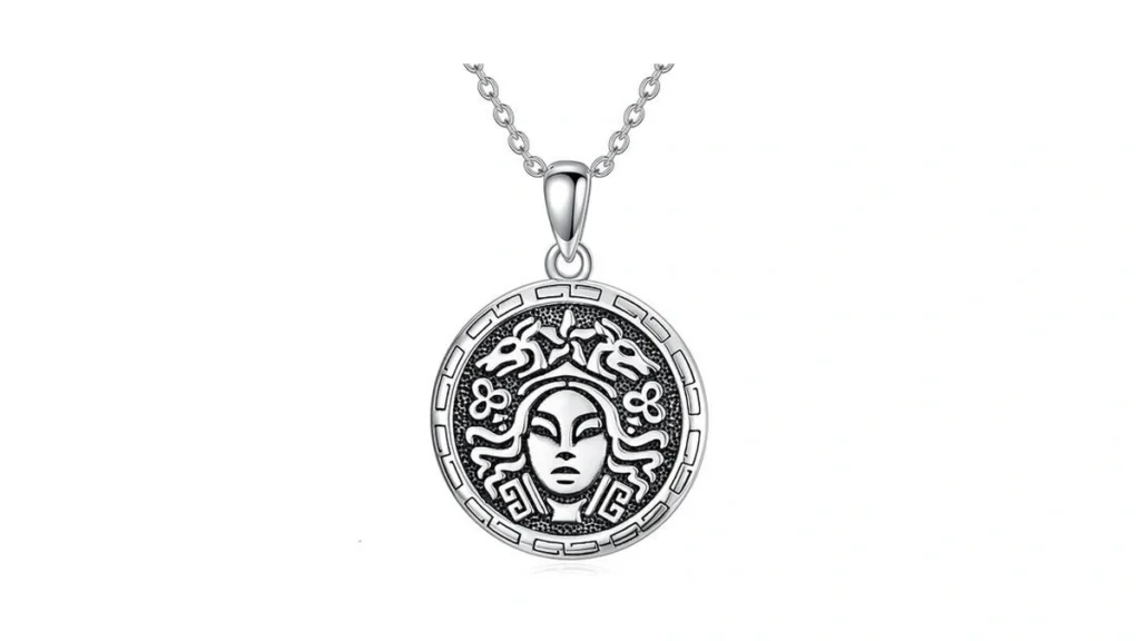 Amazon coupon: Simonly Medusa Necklace Sterling Silver