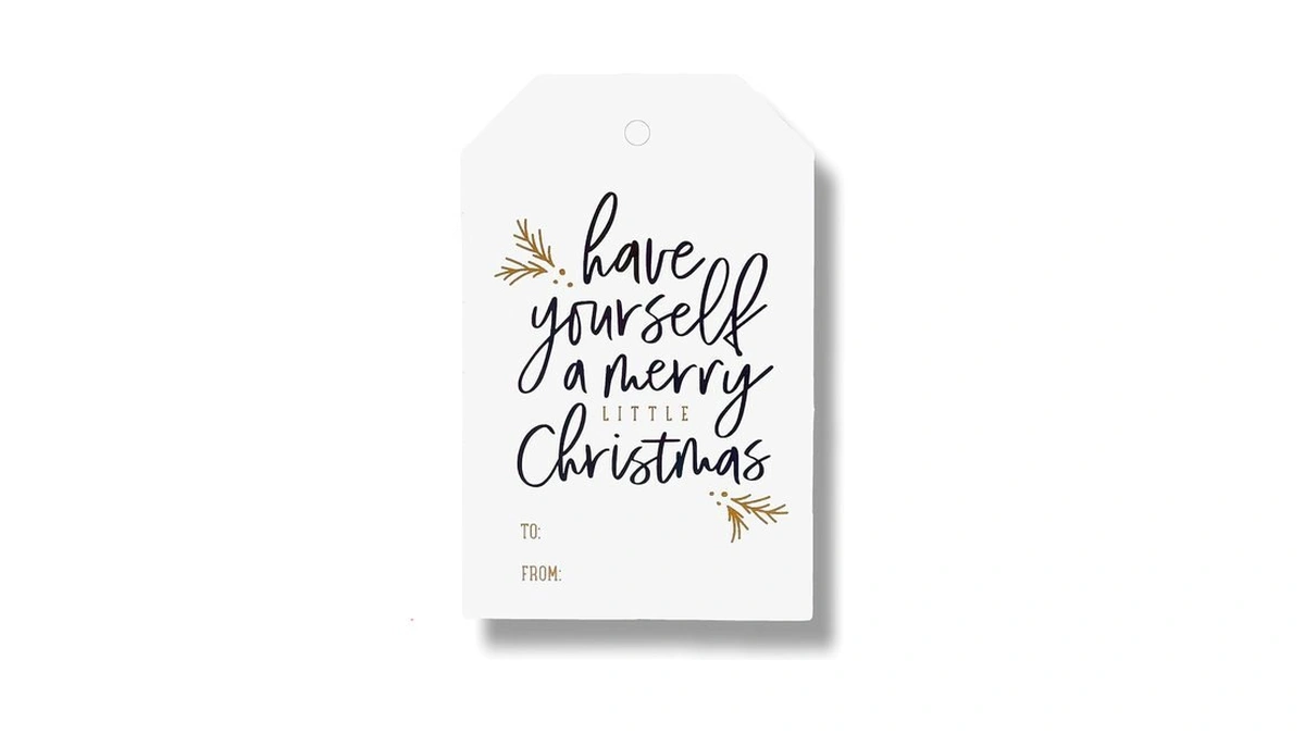 Amazon code: 50 Pack Christmas Gift Tags With String