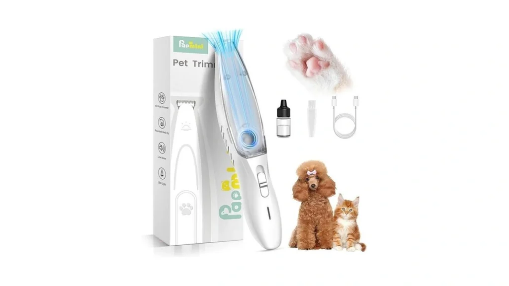 Amazon code: Papmini Vacuum Dog Paw Trimmer Low Noise
