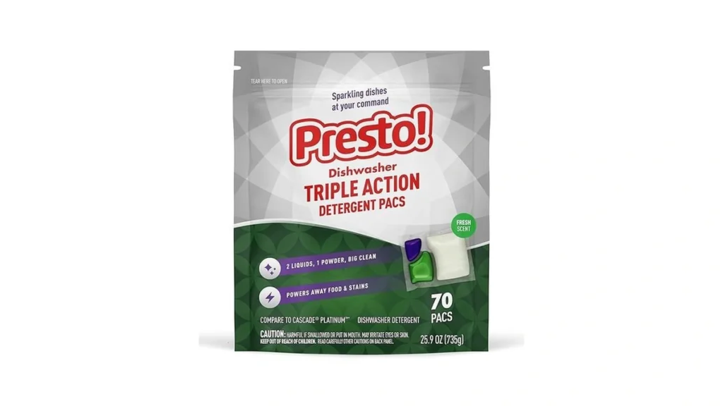 Amazon coupon: Amazon Brand - Presto Triple Action Dish