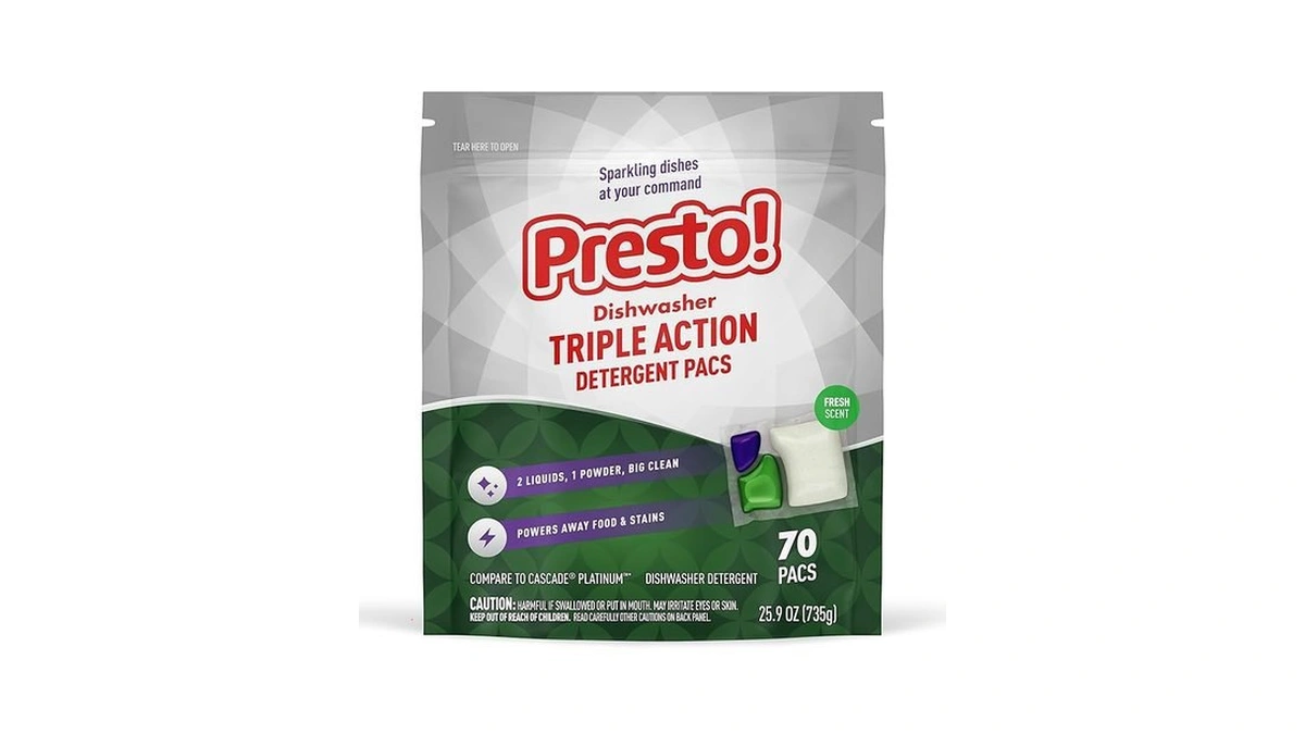 Amazon coupon: Amazon Brand - Presto Triple Action Dish