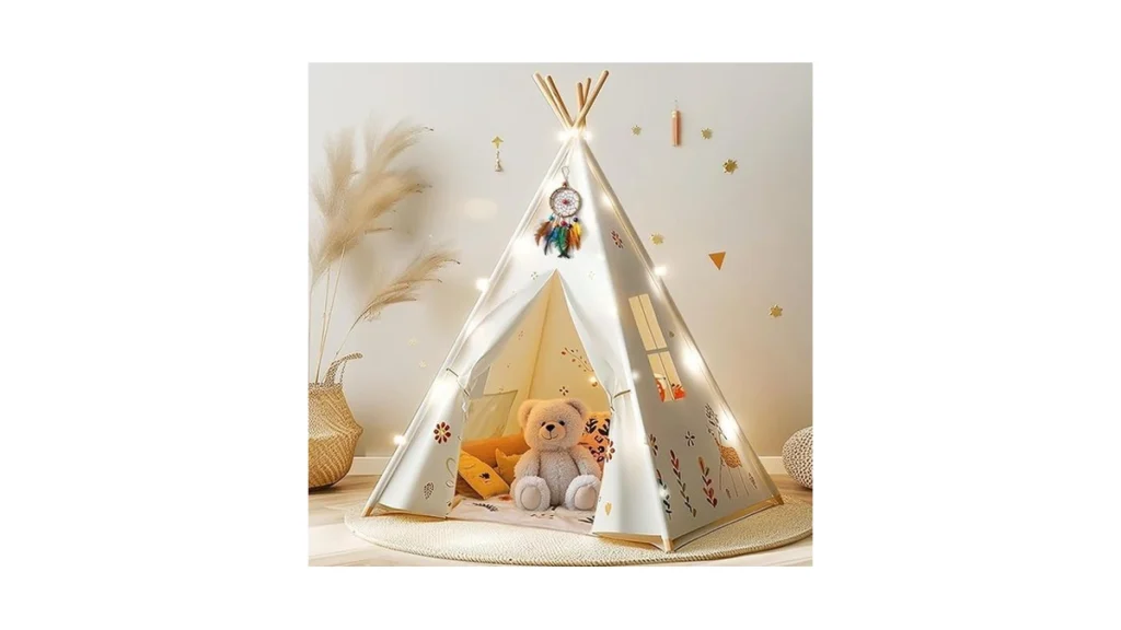 Amazon code: Teepee Tent For Kids Natural Cotton Todd
