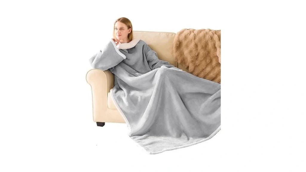 Amazon code: Ifnow Sherpa Wearable Blanket With Sleev