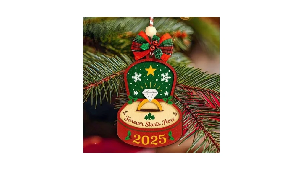 Amazon code: Woodamore First Engagement Ornament 2025