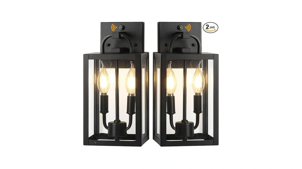 Amazon code: Dusk To Dawn Outdoor Wall Light Fixtures