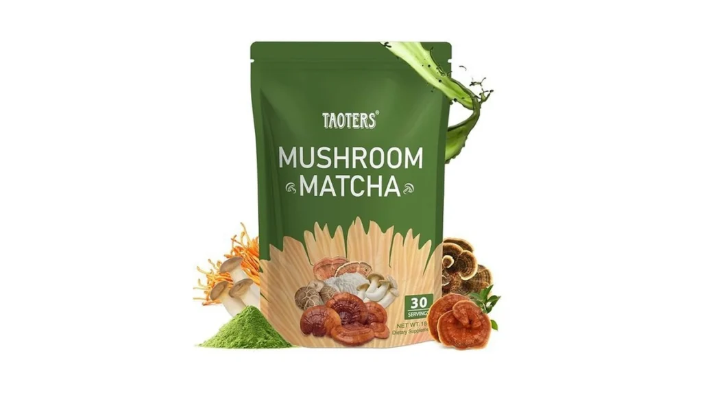Amazon code: Mushroom Matcha With 6 Adaptogenic Mushr