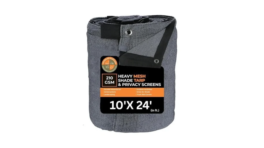 Amazon code: Ddrs Black 90 Garden Shade Net 10 X 24 D