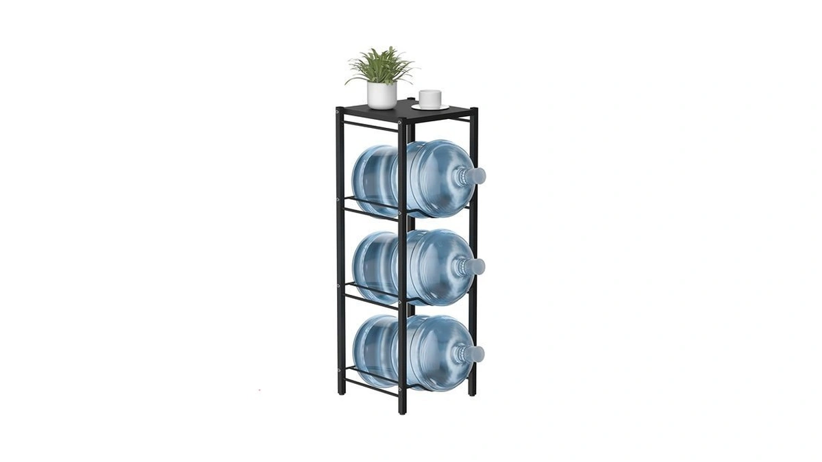 Amazon coupon: Mocomax 5 Gallon Water Jug Rack 4 Tier D