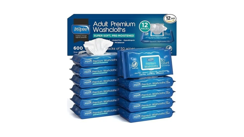 Amazon coupon: Inspire Adult Wet Wipes Wash Cloths Adul