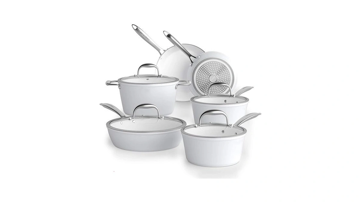 Amazon code: Cooksmark Nonstick Ceramic Cookware Set