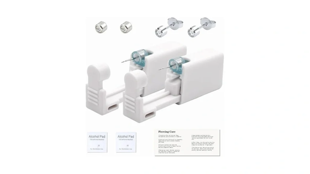 Amazon code: Ear Piercing Kit Disposable Ear Piercing