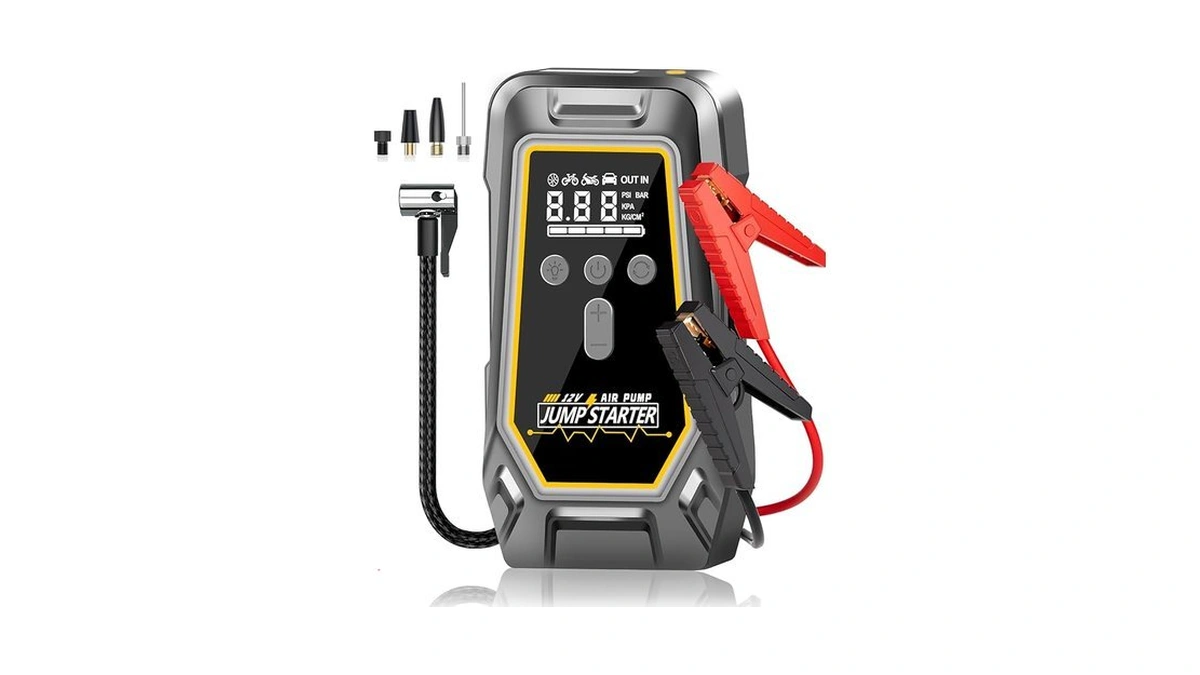 Amazon code: Jump Starter With Air Compressor - 3x Fa