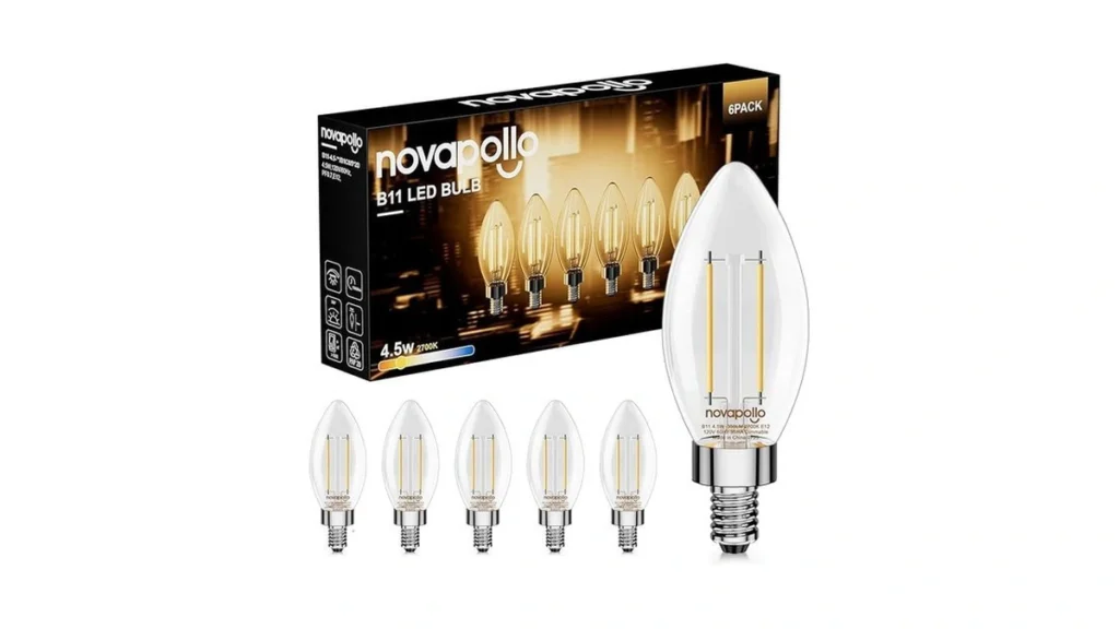 Amazon code: Novapollo E12 Led Light Bulbs 40 Watt Eq