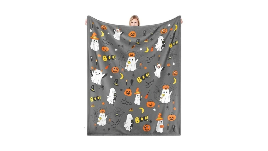 Amazon code: Halloween Throw Blanket 52 X 60 With Cut