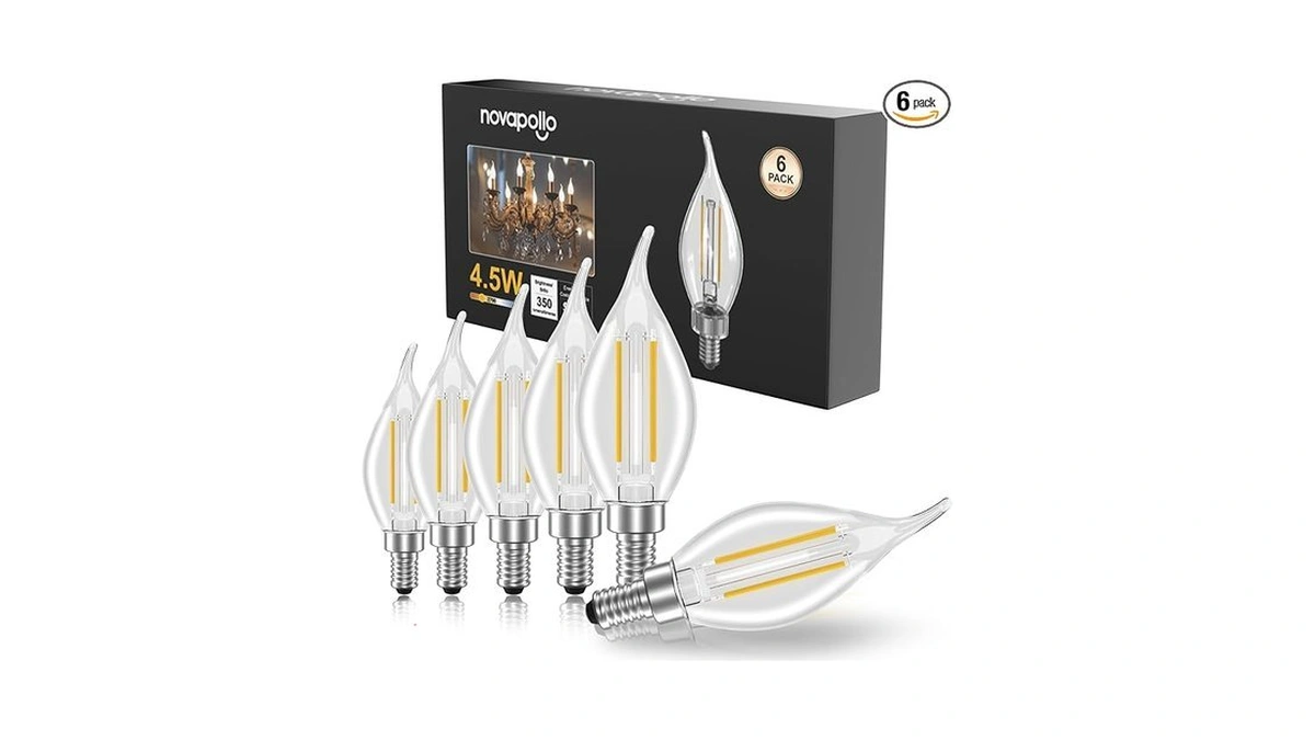 Amazon code: Novapollo Dimmable E12 Candelabra Led Li