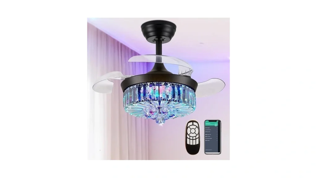 Amazon code: Zynfandor 30 Rgb Fandelier Ceiling Fan W