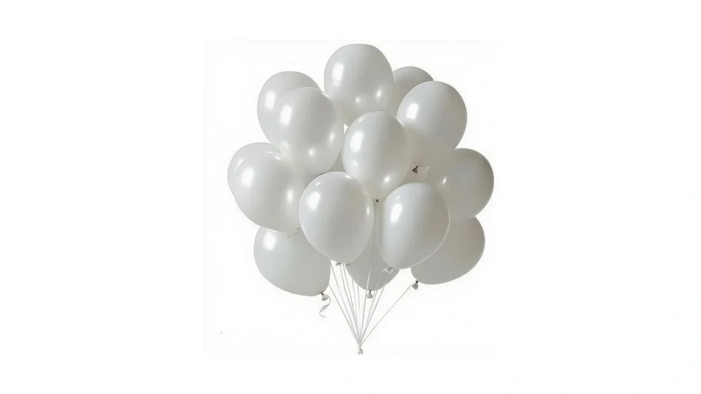 Amazon code: Laorei White Balloons 50 Pcs 12 Inch Mat