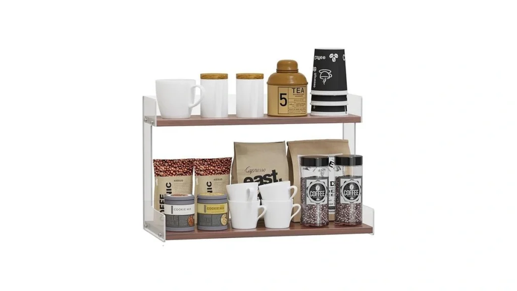Amazon code: Mug Holder Countertop Coffee Station Org