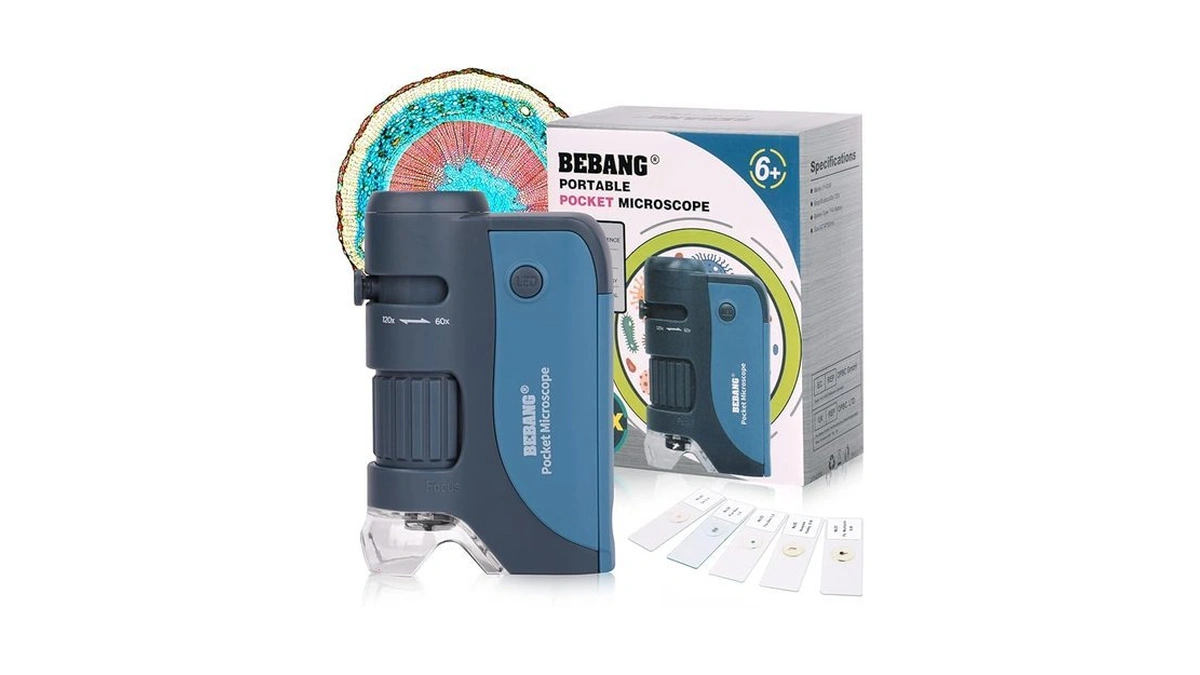Amazon code: Pocket Microscope 60x-120x Handheld Mini