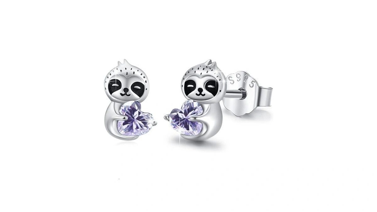 Amazon coupon: Tughra Dainty Sloth Stud Earrings For Wo