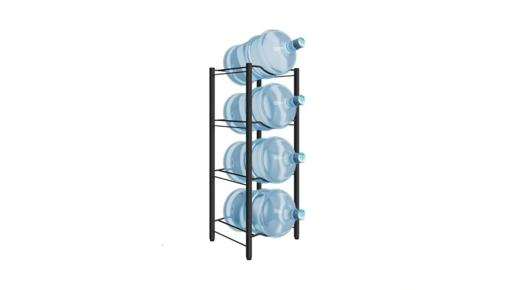Amazon coupon: Mocomax 5 Gallon Water Jug Rack 4 Tier D