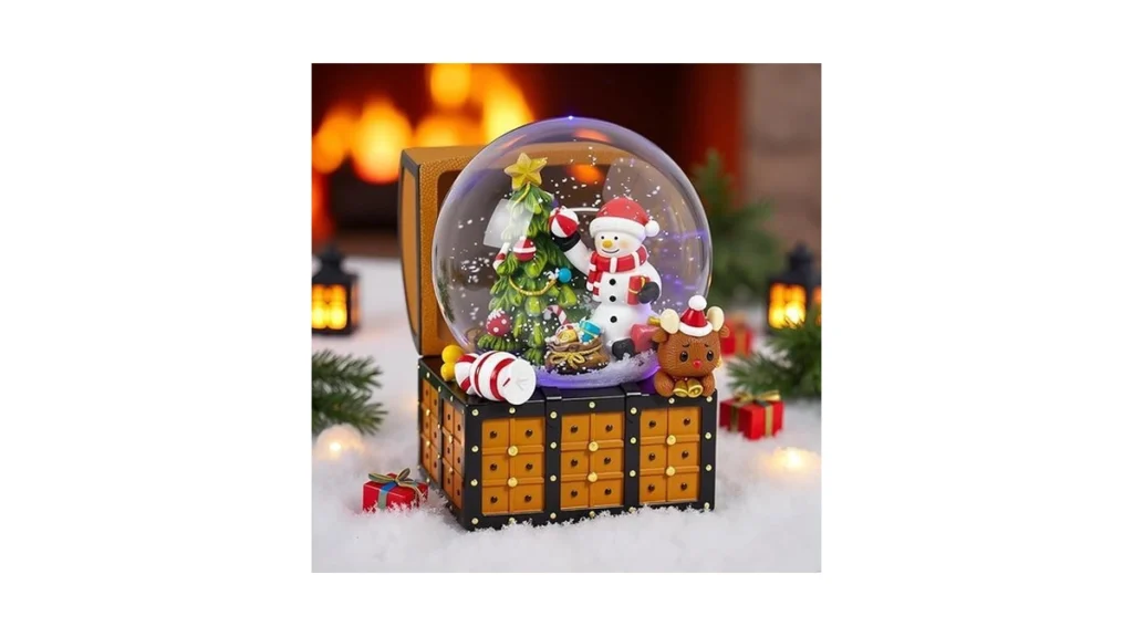 Amazon code: Christmas Snow Globes Musical Snow Globe