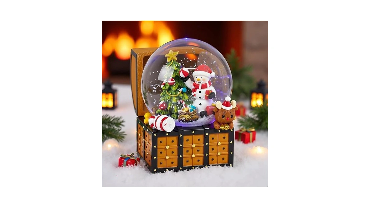 Amazon code: Christmas Snow Globes Musical Snow Globe