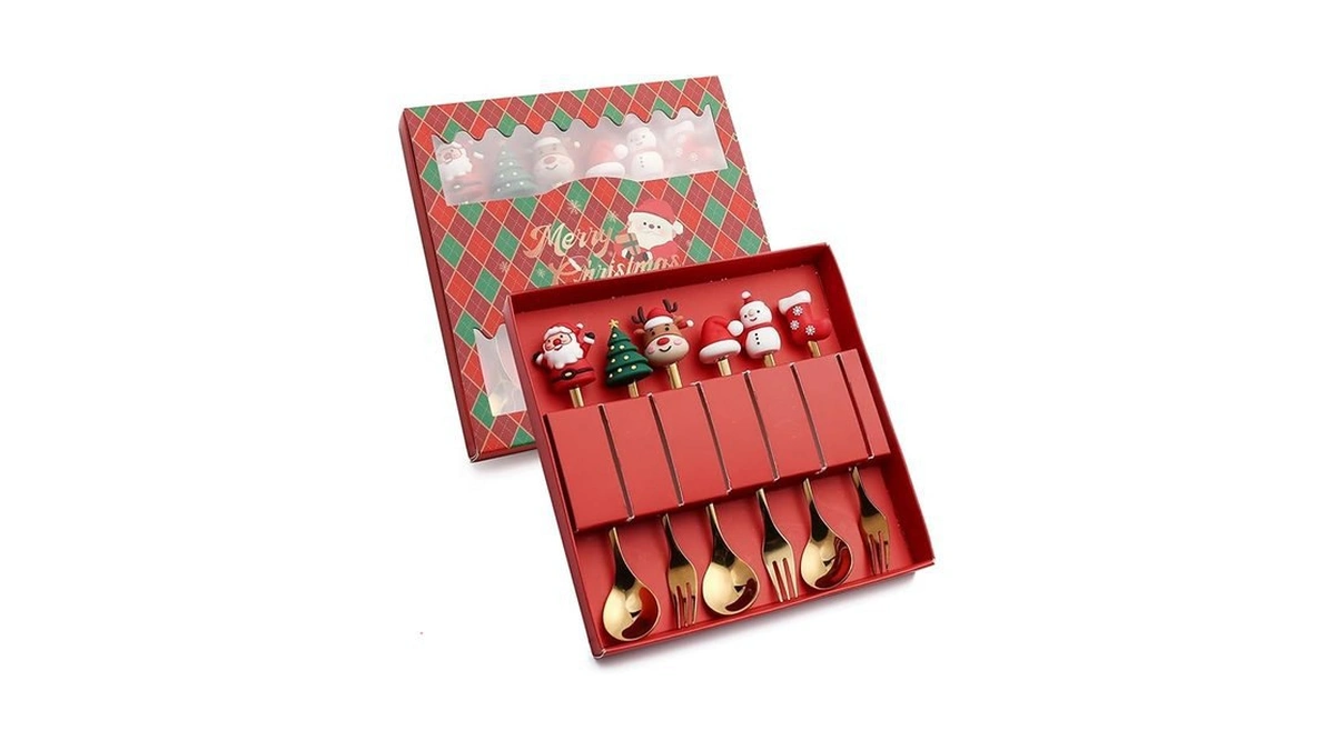 Amazon coupon: Christmas Tree Santa 6pcs Stainless Stee