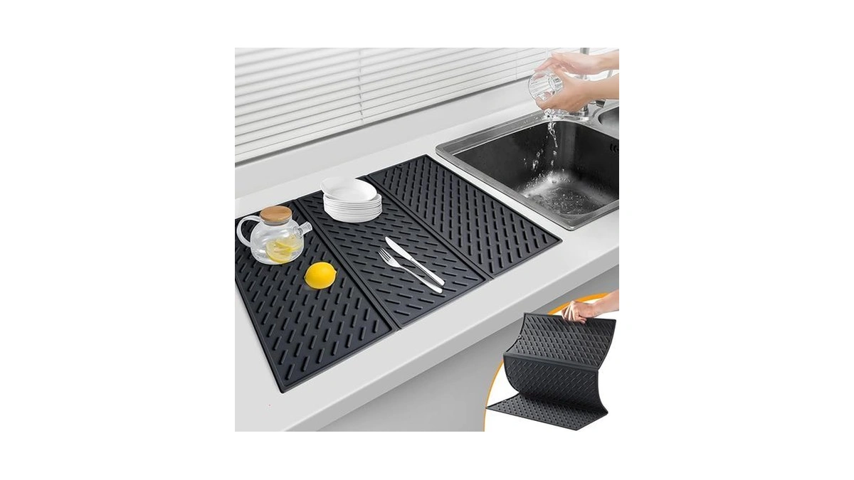 Amazon code: Collapsible Silicone Drying Mat Trifold